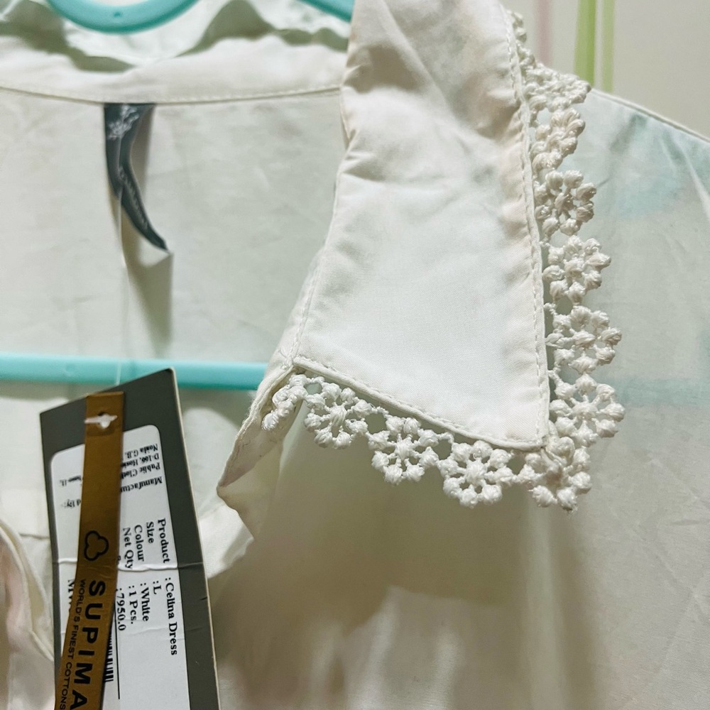 White shirt style midi dress ! - Picture 5 of 9